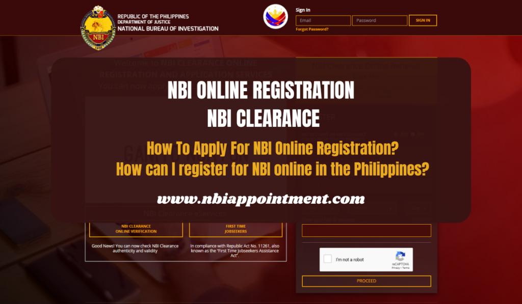 NBI ONLINE REGISTRATION