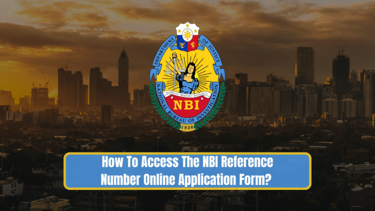 How To Access The NBI Reference Number Online Application Form? – NBI ...